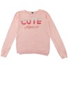 Pull ML paillette rose KIABI taille 12 ans