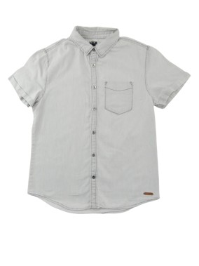 Chemise MC grise KIABI taille 12 ans