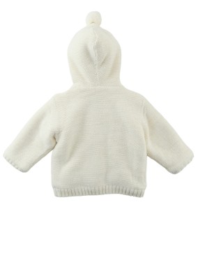 Manteau ML à capuche effet tricot KIABI taille 6 mois