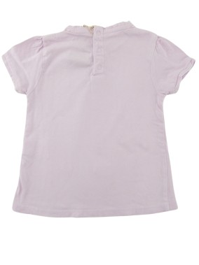 T-shirt MC violet uni KITCHOUN taille 12 mois