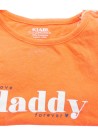 T-shirt ML rouge "i love daddy" KIABI taille 9 mois