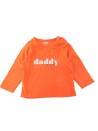 T-shirt ML rouge "i love daddy" KIABI taille 9 mois