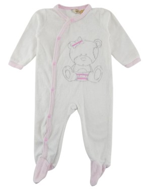 Pyjama ML avec pieds  ourson BOITE A MALICE taille 9 mois