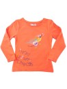 T-shirt ML rouge oiseau DPAM taille 3 ans