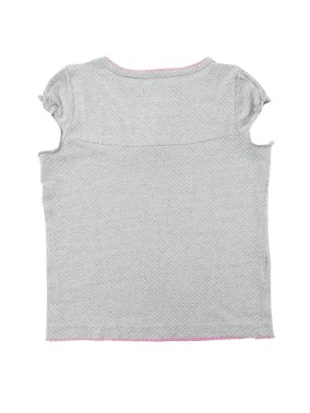 T-shirt MC gris à pois blanc TAPE A L'ŒIL taille 3 ans