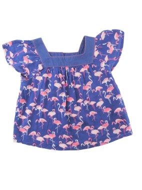 T-shirt blouse MC flamant rose SERGENT MAJOR taille 3 ans