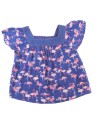 T-shirt blouse MC flamant rose SERGENT MAJOR taille 3 ans