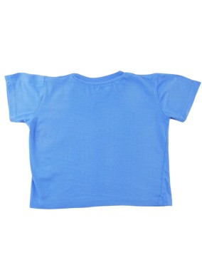 T-shirt manches courtes bleu BASIC taille 3 ans
