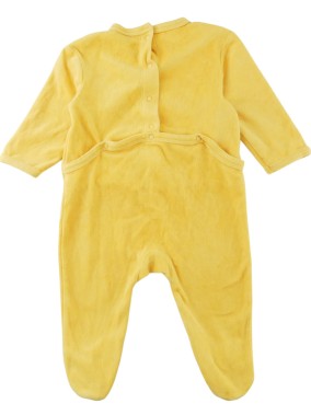 Pyjama ML avec pieds jaune KIABI taille 12 mois