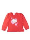 T-shirt ML rouge HELLO KITTY taille 4 ans