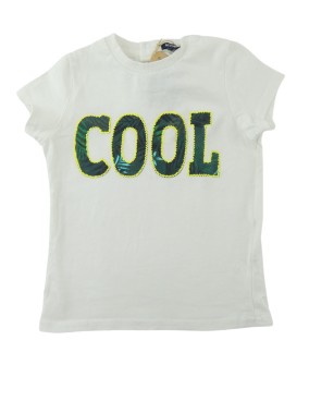 T-shirt MC blanc "cool"...
