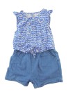 Combishort bleue cœurs paillettes COLLECTION U taille 24 mois