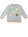 Pull ML burgers gris taille 24 mois