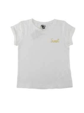 T-shirt MC blanc "sweet"...