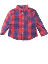 Chemise ML à carreaux rouges bleus TEX taille 24 mois