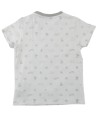 T-shirt MC blanc écriture turquoise OBAIBI taille 24 mois