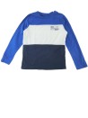 T-shirt ML bleu et blanc IN EXTENSO taille 8 ans