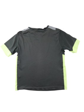 T-shirt MC noir et vert KIPSA taille 12 ans