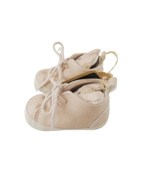 Baskets tête d'ourson roses taille 3-6 mois