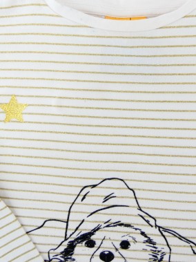 T-shirt ML Ours étoiles dorées PADDINGTON taille 5 ans