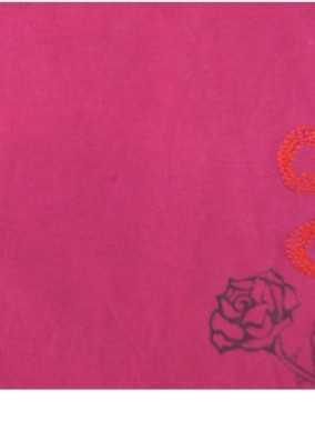 T-shirt ML rose broderie TAPE A L'ŒIL taille 10 ans