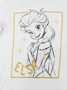 T-shirt ML Elsa DISNEY taille 6 ans