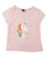 T-shirt MC rose licorne KIABI taille 6 ans