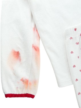 Pyjama deux pièces blanc rouge SERGENT MAJOR taille 7 ans