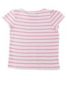 T-shirt MC rayures roses PETIT BATEAU taille 8 ans