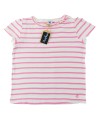 T-shirt MC rayures roses PETIT BATEAU taille 8 ans