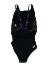 Maillot de bain noir pois fluo NABAIJI taille 8 ans