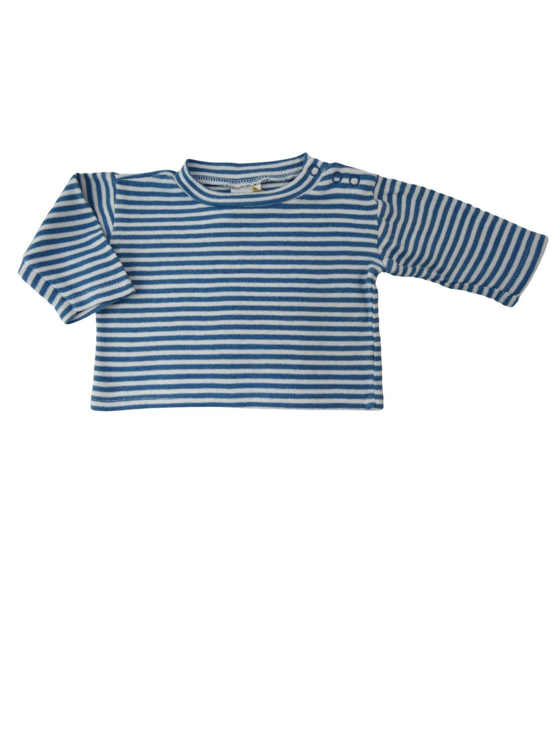 T-shirt ML rayé bleu taille 3 mois