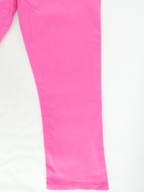 Pantalon jeans rose cœur sequins OKAIDI taille 10 ans