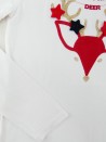 T-shirt ML renne étoile dorée OKAIDI taille 10 ans