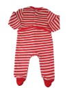 Pyjama chaud rayé rouge TISSAIA taille 3 mois