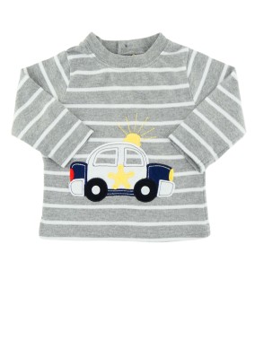 T-shirt ML gris police...