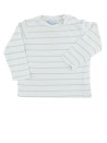 T-shirt blanc ML à rayures TEX BABY taille 9 mois