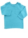 T-shirt ML turquoise poche H&M taille 9 mois