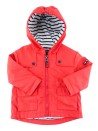 Imperméable ML à capuche rouge interieur marinière BATELA taille 6 mois