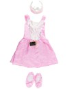 Robe SM princesse rose avec couronne à plume DREAM DAZZLERS taille 3-6 ans déguisement